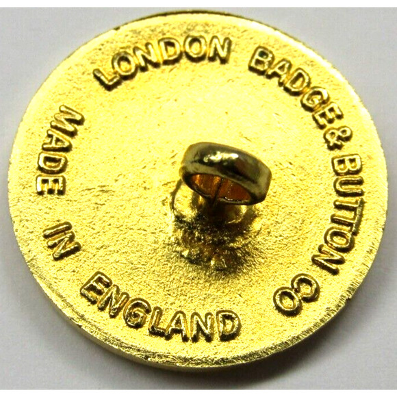 7pcs Gold Blazer Buttons Set London Badge & Button Company Triple Castle Crest - Picture 3 of 3